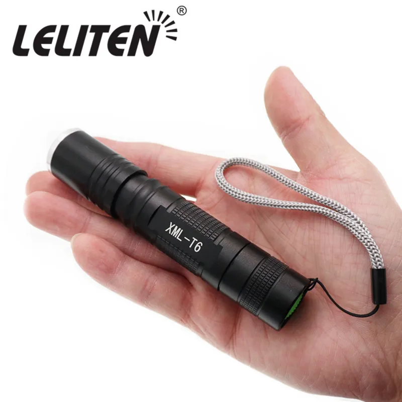 

3800 Lumen XML-T6 Mini portable Zoom Led Flashlight Zooming torch Night Hiking Lighting Lantern For Bicycle clip