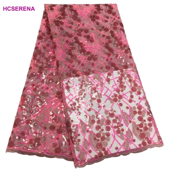

French lace bridal embroidered tulle lace fabric.latest nigerian african lace fabric for party dress.5yards/lot