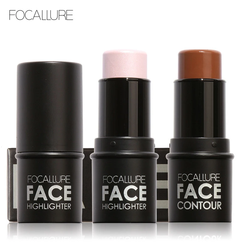 

FOCALLURE 3D Face Makeup Highlighter Contour Cream Powder Illuminator Makeup Brighten Concealer Bronzer Full Professional Makeup