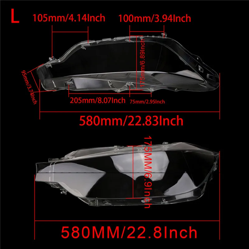 WISENGEAR Auto LED Headlight Headlamp Cover Transparent Lens Light Lamp Shell For BMW F31 F30 F35 3 Series 2012 2013 2014 2015 (7)