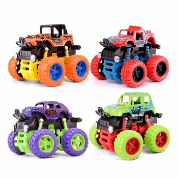 

New Funny High Simulation Graffiti Inertia Stunt Car Model 4WD SUV Car Toy For Children Random Color
