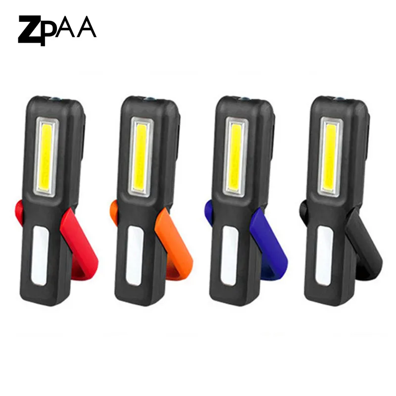 

10pcs USB Rechargeable Magnet Work Lamp XPE+COB Flashlight Built in Battery with Power Display Function for Car repair,Emergency