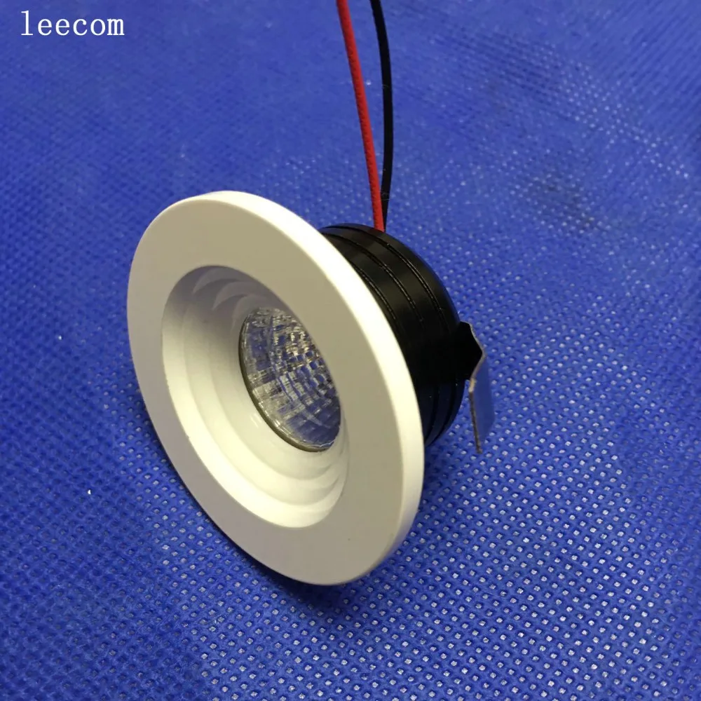 Dc12v apresurado Real Luces Led 5 unids/lote Mini Led Downlight techo redondo blanco techo Luces lámpara de aluminio empotrada del Panel caliente