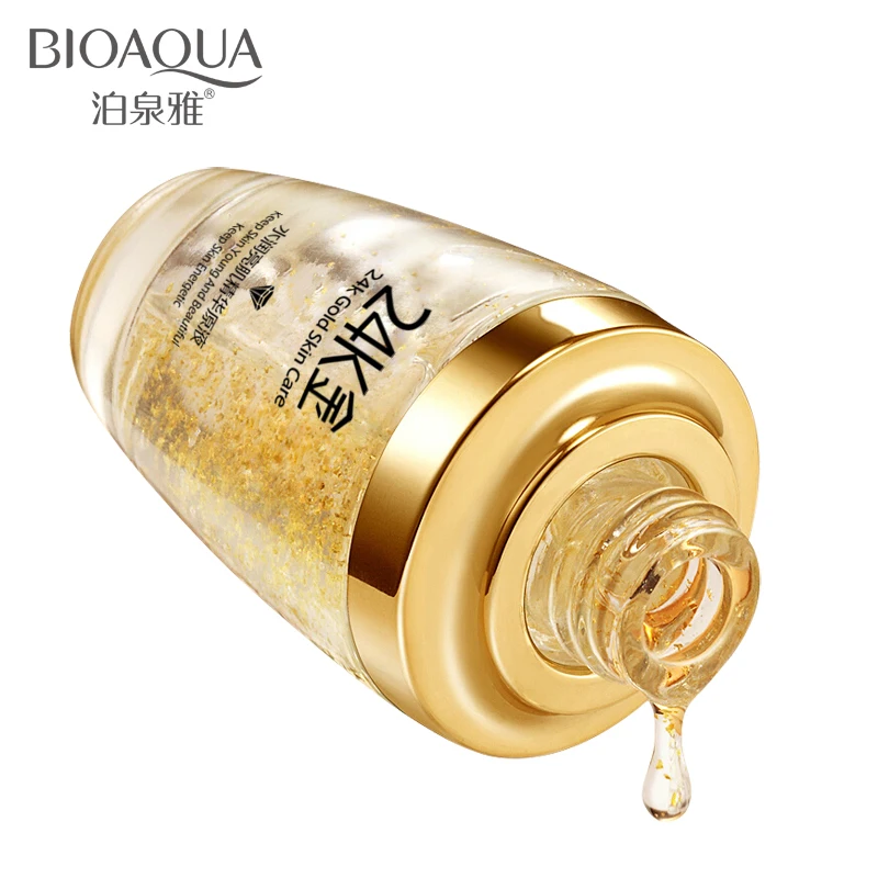 BIOAQUA 24 K золотой крем для лица увлажняющий отбеливающий дневной Золотая эссенция