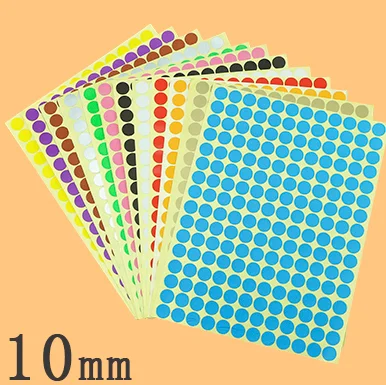 245 x 13mm Gold DOT STICKERS Round Sticky Adhesive Spot Circles Paper Labels 