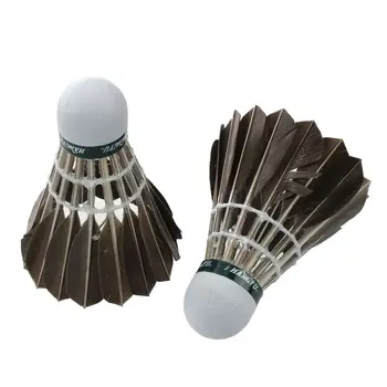 

New Sale 12pcs Training Goose Feather Shuttlecocks Badminton Balls Game Sport