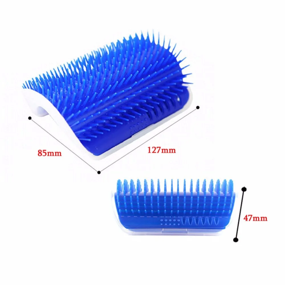 Пластик кошка массажер щетка Уютный уголок кошка массажные самогруша Расческа Щетка для домашних животный аксессуары синий полезные инструменты для ухода за домашними животными
