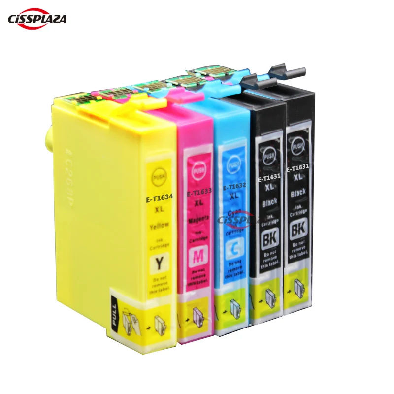 CISSPLAZA 5pk T1631 16XL t1621 совместимый чернильный картридж для фото/фотография/2760DWF |