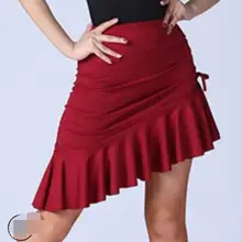 1 шт./лот, юбка для латинских танцев, женский костюм, Женская юбка для латинских танцев, Самба, танго, нестандартная Однотонная юбка для танцев, юбка для латинских танцев с принтом