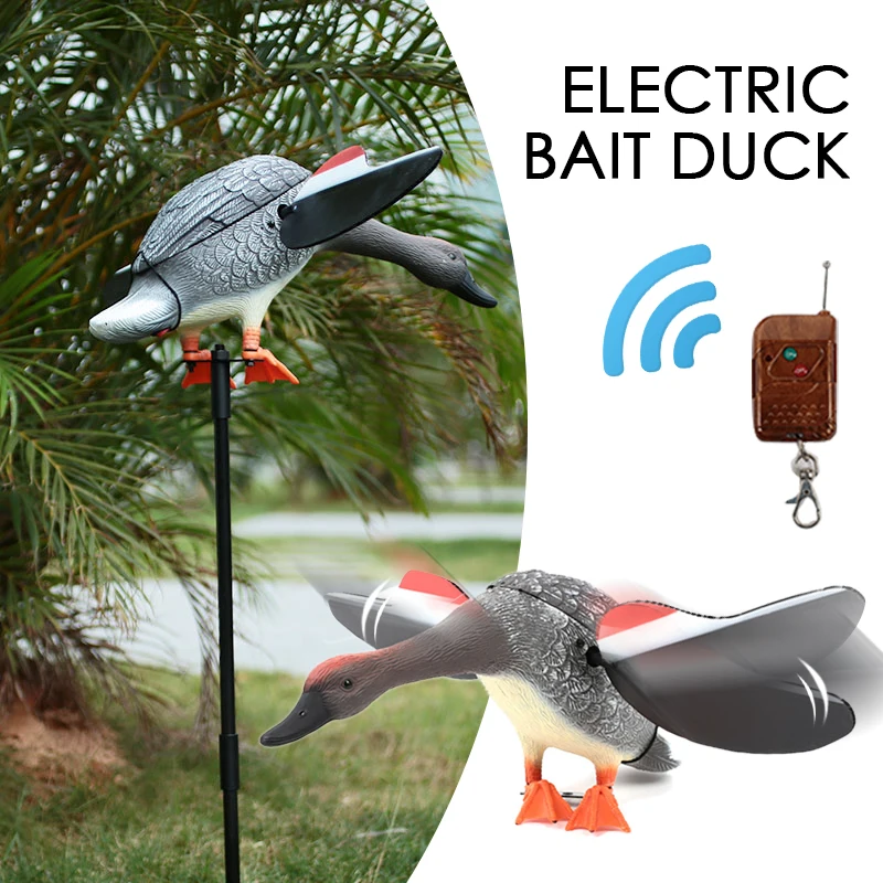 

1 Pcs Hunting Duck Decoy PE Creative Hunting Decoys Remote Control Motor-Driven Outdoors Garden Scarecrow Decoying