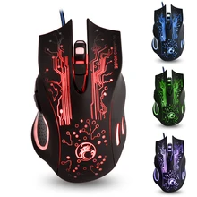 

Wired Optical Mouse Gaming Mouse for Gamer with 3D Breast Color-changing Lights 6 Buttons Computer Mice Big Mouse Black MSX9
