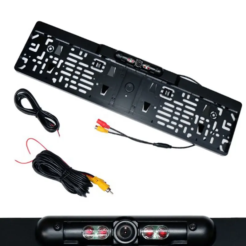 

New Car EU License Plate Frame Rear View Reverse Backup Parking Night Vision Camera