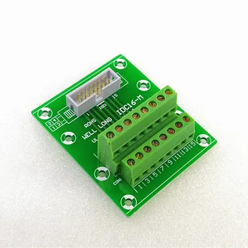 

DC3 16P 2x8Pins Header Breakout Board, Terminal Block, Connector.