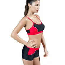 Wd606 пикантные женские купальный костюм серый красный синий Профессиональный Спорт Женщины Купальники Купальник Шорты купальные Шорты Топ бикини комплект