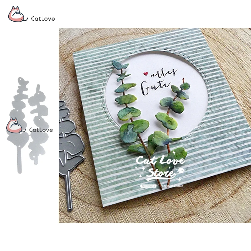 2PCS Grass Plant Metal Cutting Dies Stencils For DIY Scrapbooking Paper Card Decorative Craft Dies Embossing Die Cuts New 2019