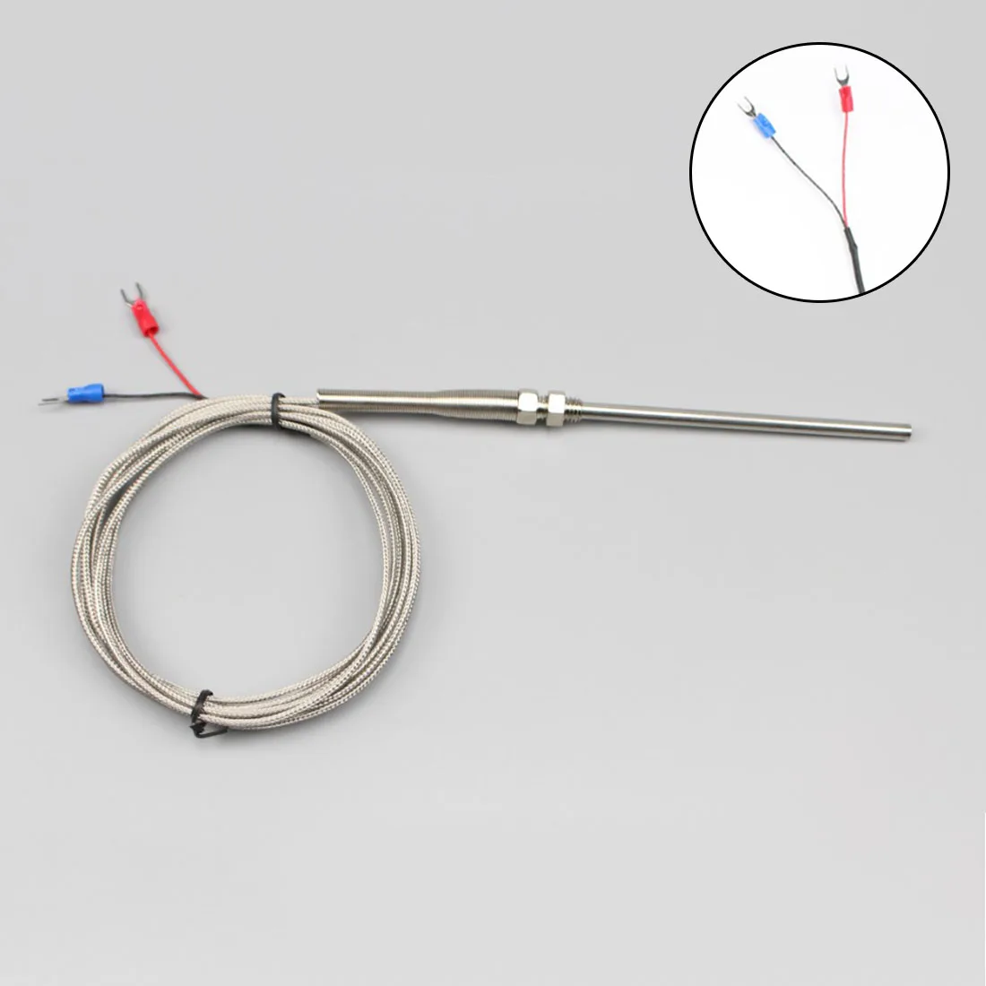 

3 Meter High Temperature -100~1250 C Thermocouple K Type 100mm Probe Sensors New Generic