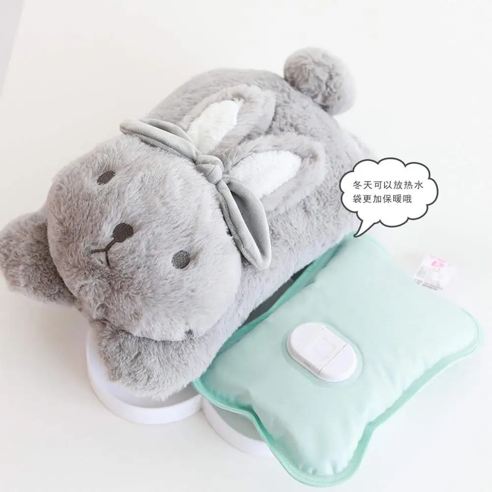 

New plush rabbit pillow loving shape cute soft air conditioning blanket home office car pillow two in one