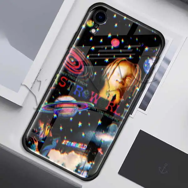 Чехлы с закаленным стеклом для Apple iPhone XR 7 8 6 6S Plus 11 Pro X XS MAX мягкий чехол для телефона - Цвет: 013