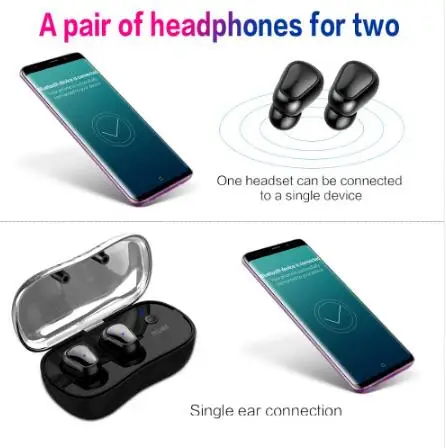 Подлинная Новинка 2019 D900P Bluetooth V5.0 TWS наушники истинные беспроводные стерео