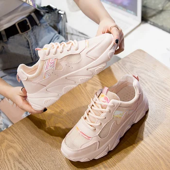 

Fashion White Sneakers Women Flats 2019 New Pink Canvas Shoes Women Vulcanized Shoes Summer Casual Zapatillas Mujer