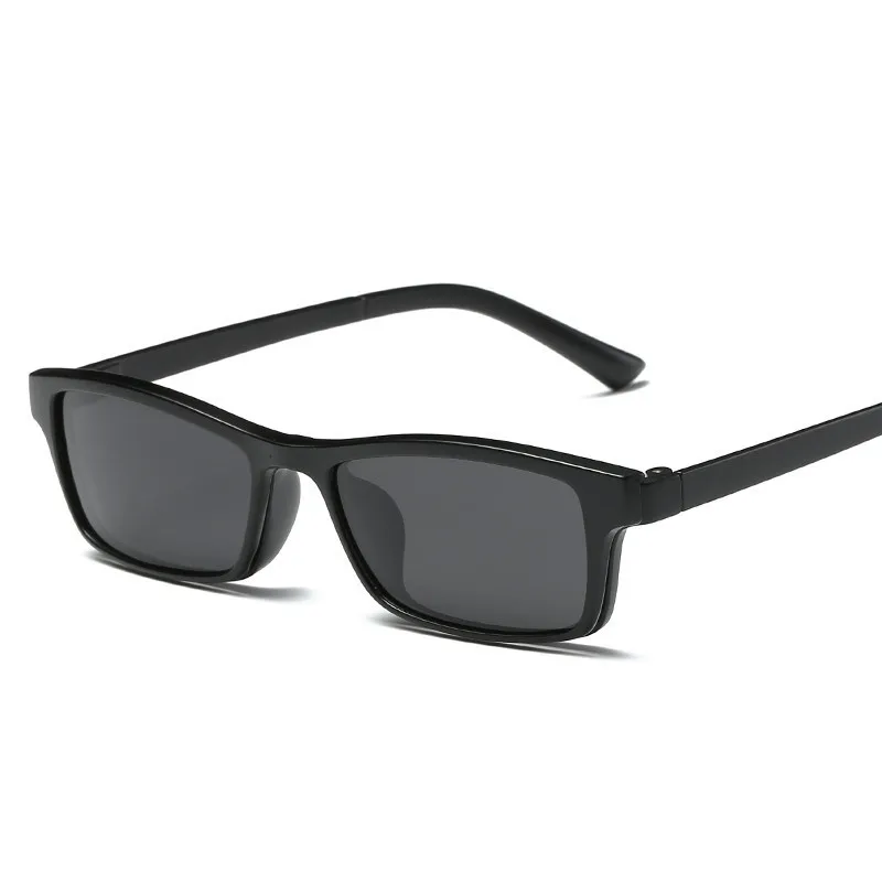 Поляризационные 3D очки ночного видения набор с 3 шт. магнитными зажимами TR мужские очки на застежке магнит повседневные оптические очки для близорукости