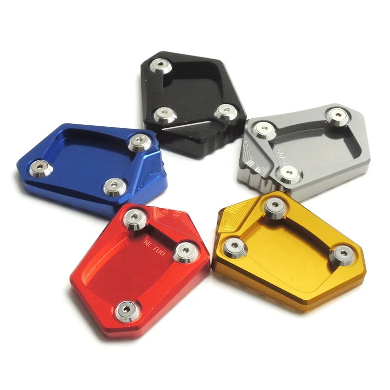 

KEMiMOTO CNC Kickstand Side Stand Plate Pad Enlarge Extension for Honda NC700X NC700S NC700D Integra CBR 500R CB 500F CB 500X