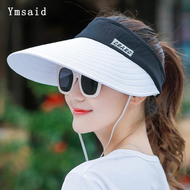 Розничная, летние солнцезащитные шапки для женщин, складная солнцезащитная Кепка с большими головками, широкий пляжный навес солнцезащитная Кепка, женская кепка