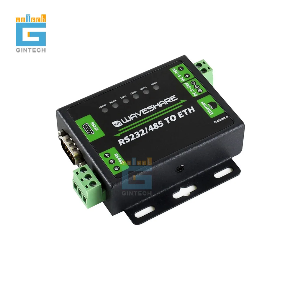 

RS232/485 TO ETH network port module Dual serial port Ethernet RJ45 industrial grade two-way transparent transmission