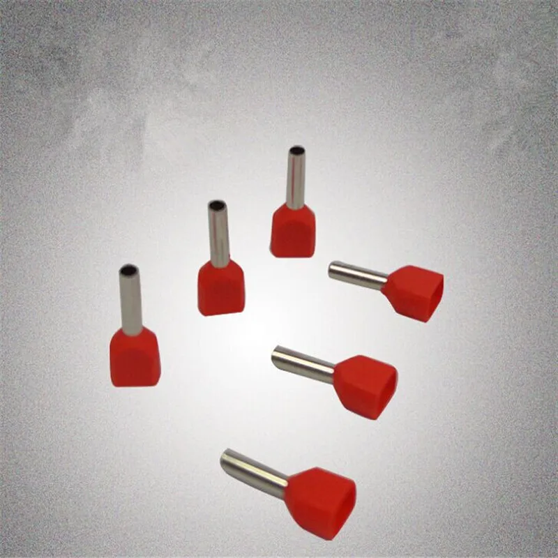 

1000pcs 22AWG 0.5mm2 Insulated Wire Ferrules Dual-wire cord terminal conncector TE0508