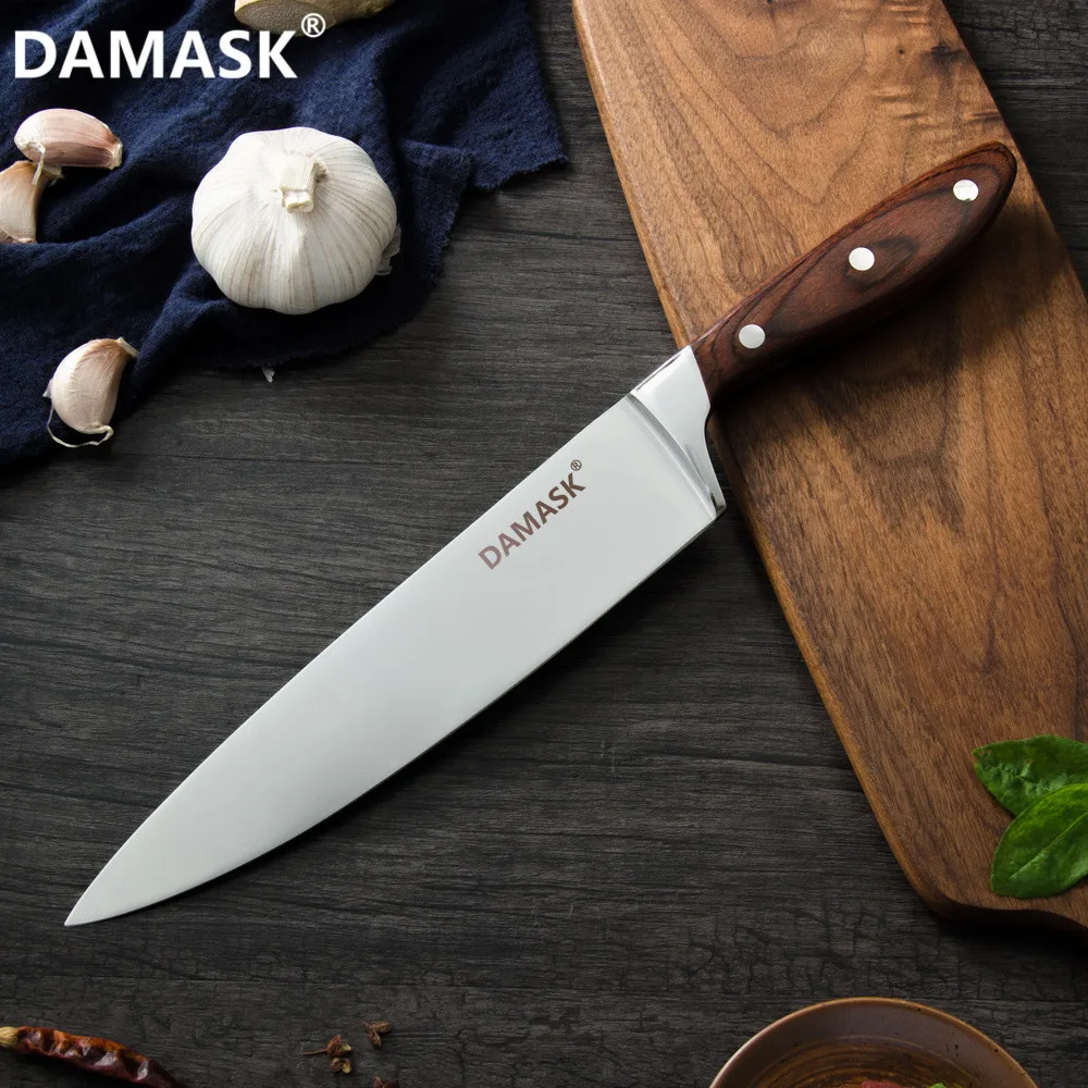 

DAMASK Vegetable Knife Chef Cooking Knives 7Cr17mov Stainless Steel Knife Meat Fish Slicing Chopper Cutter Kitchen Knives Tools
