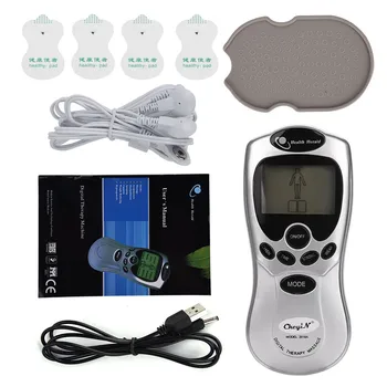 

4 in 1 Body Digital Meridian Tens Therapy Massager Kit Machine Relax Pulse Muscle Pain Relief Acupuncture Therapy Electrode Pads