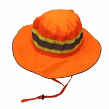 Рабочая защитная шляпа со светоотражающей полосой летняя дышащая Защитная флуоресцентная Кепка Рабочая Солнцезащитная бейсболка