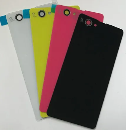 

Rear Door Battery Back Housing Glass Cover for Sony Xperia Z1 Compact MINI D5503 D5502 m51w z1 mini With Sticker