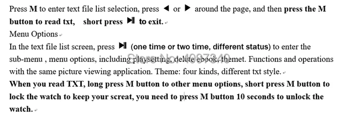 mp4 плеер Черный Белый 4 ГБ 8 ГБ памяти часы для потрясающих с txt электронная книга 10 строк текстовые часы с аварийной кнопкой