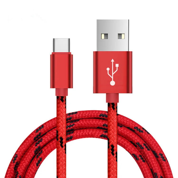 Usb type C кабель для быстрой зарядки usb c кабель для передачи данных зарядное устройство для sony Xperia L1 L2 XZ XZ1 XZ2 Premium X Compact XA1 Plus XA2 Ultra - Цвет: Красный