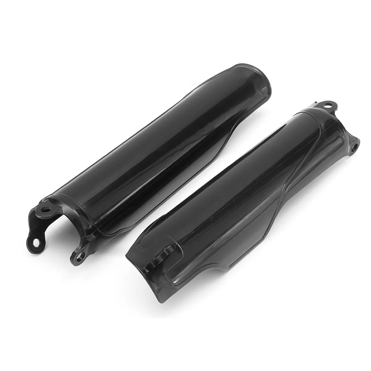 Pair 14.6cm x 7.62cm Black Plastic Fork Guards Dust Protection