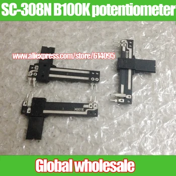 

10pcs 5 feet SC-308N B100K Slide single joint potentiometer / with light 50mm single-joint straight slide potentiometer