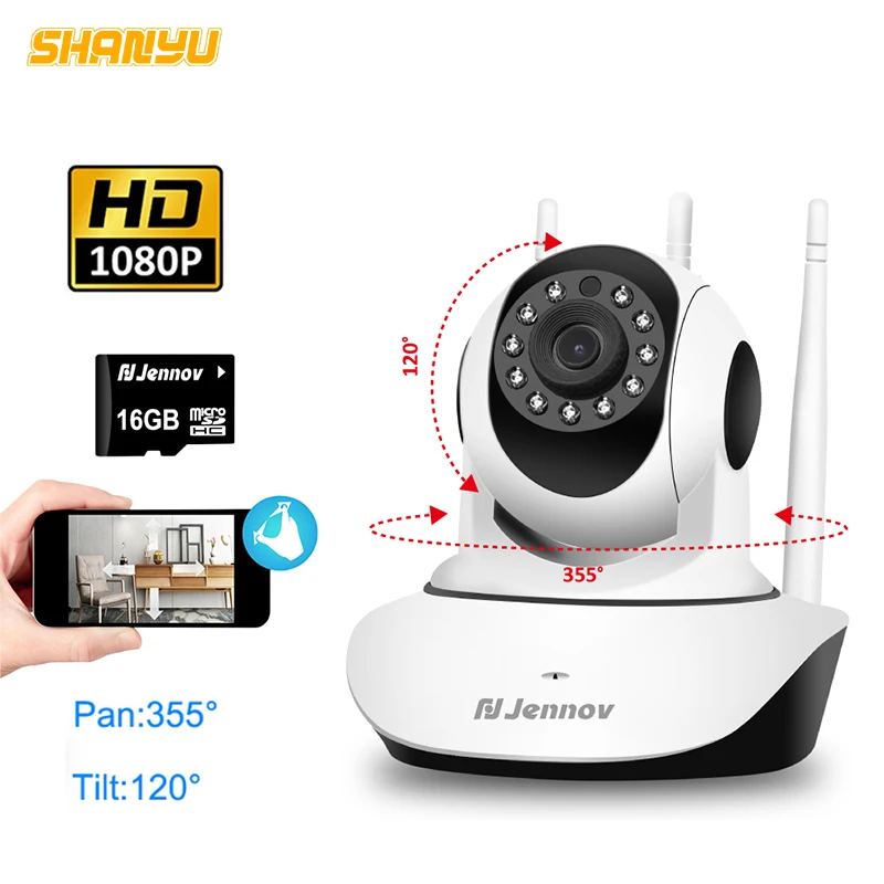 

HD 1080P 2MP Home Security IP Camera Wireless 360 PTZ Mini Video Wifi Camara Nanny CCTV Wifi IR Baby Monitor ipcam P2P APP Camhi