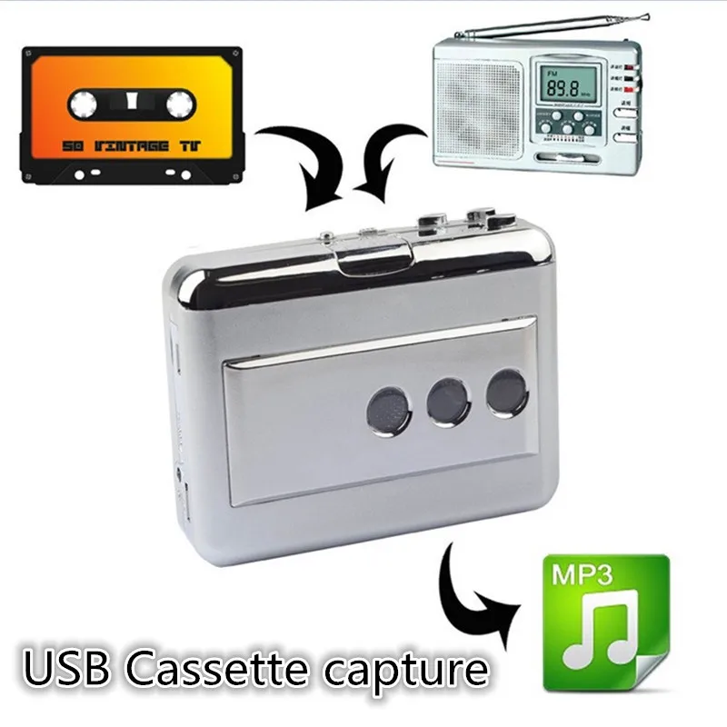 

ezcap USB Cassette Tape to MP3 capture Converter cassette player walkman vinilo record turntable Auto Reverse Audio Music Player