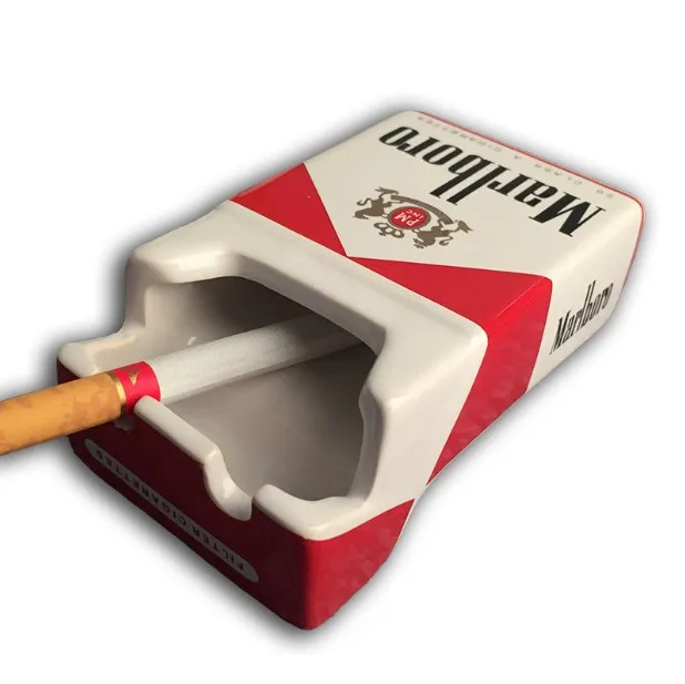 Creative Personality Tobacco cigarette Box Ashtray design Bedroom