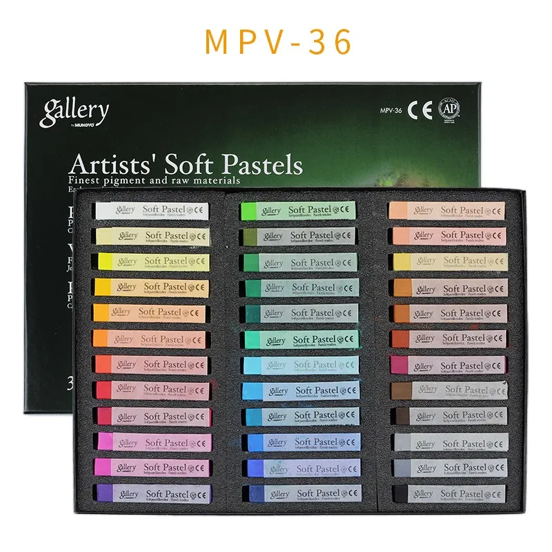 MUNGYO MPV Gallery Artists soft pastel 72/48/36/24/12 colors Colored Chalk  DIY Hair dyed color make up ART - AliExpress