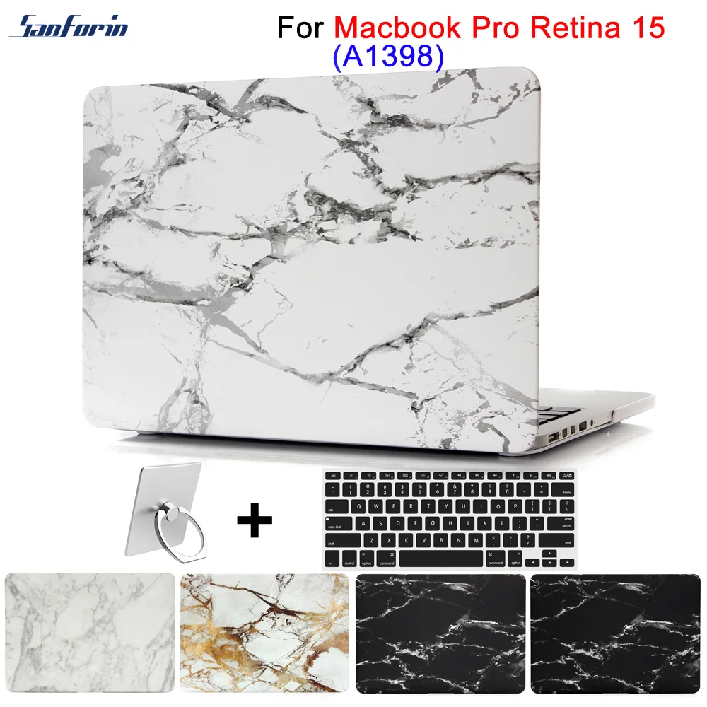 

Plastic Hard Case Cover for MacBook Pro 15'' with Retina Display A1398 Marble Pattern Shell Cover for Pro Retina 15