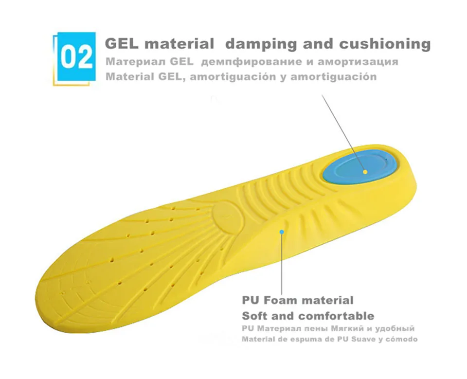 Super soft sports insole details3