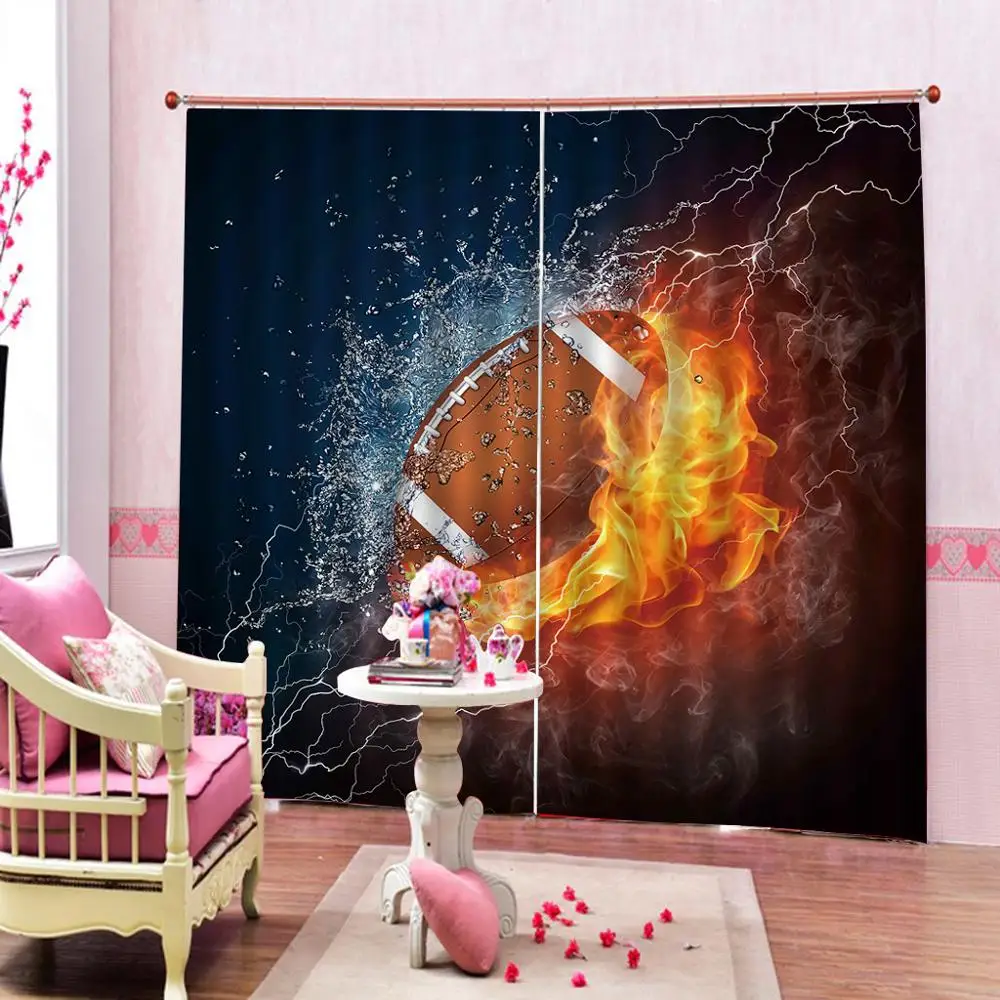 

3D Blackout Curtains For Living room Bedding room world sky curtains for living room