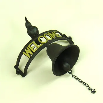 

Nostalgic Cast Iron Kingfisher Bird Door Bell Metal Wall Art Handicraft Embellishment Accessories for Home and Garden Decoration