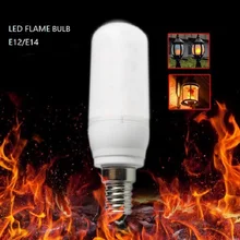 Светодиодный светильник с огненным пламенем E14 E12 3 Вт праздничный бар Клубная розетка поддельное пламя AC85-265V новое декоративное освещение высокое качество
