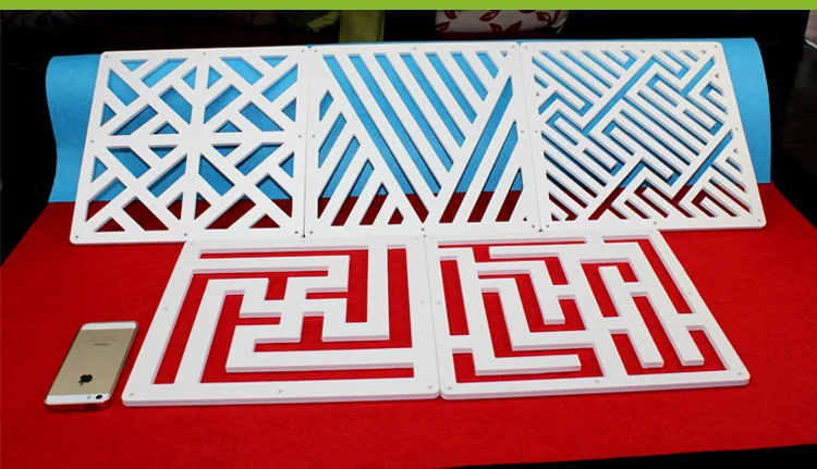 Colgante de divisores de la Sala particiones pantalla plegable partición decorativa de aluminio cadena cortina biombo pantallas móvil pantallas