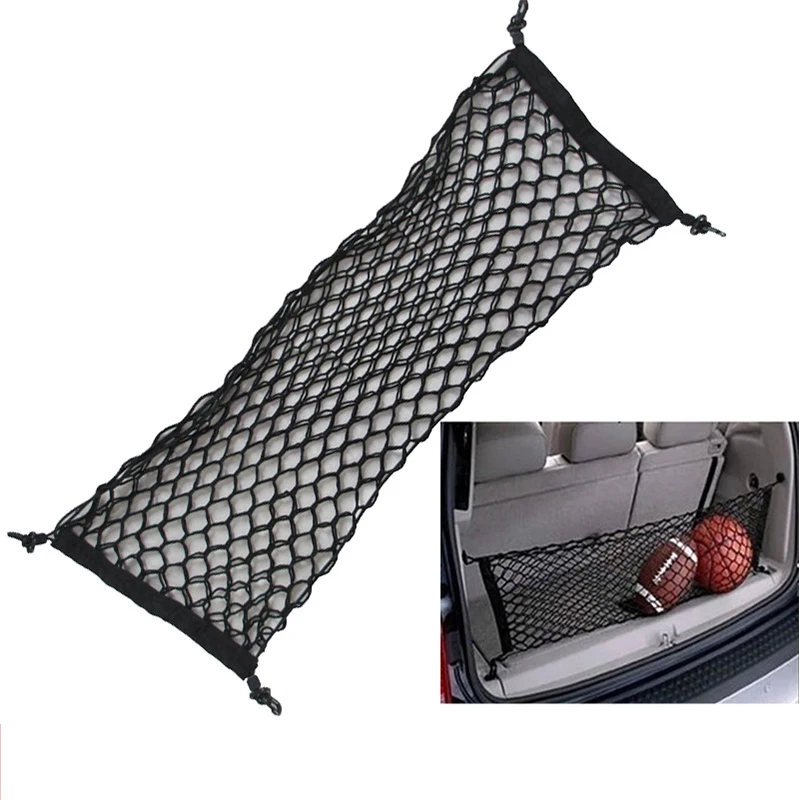 Buy 90cm x30cm Black Nylon Car Trunk Net Luggage