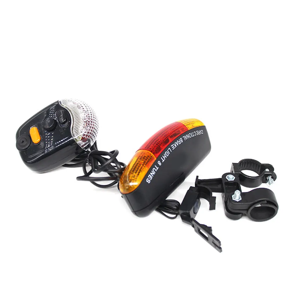 Multi-function Bicycle Turn Signal Directional Brake Light Lamp LED Bicycle Light Bike Accessories with 8 Sound Horn