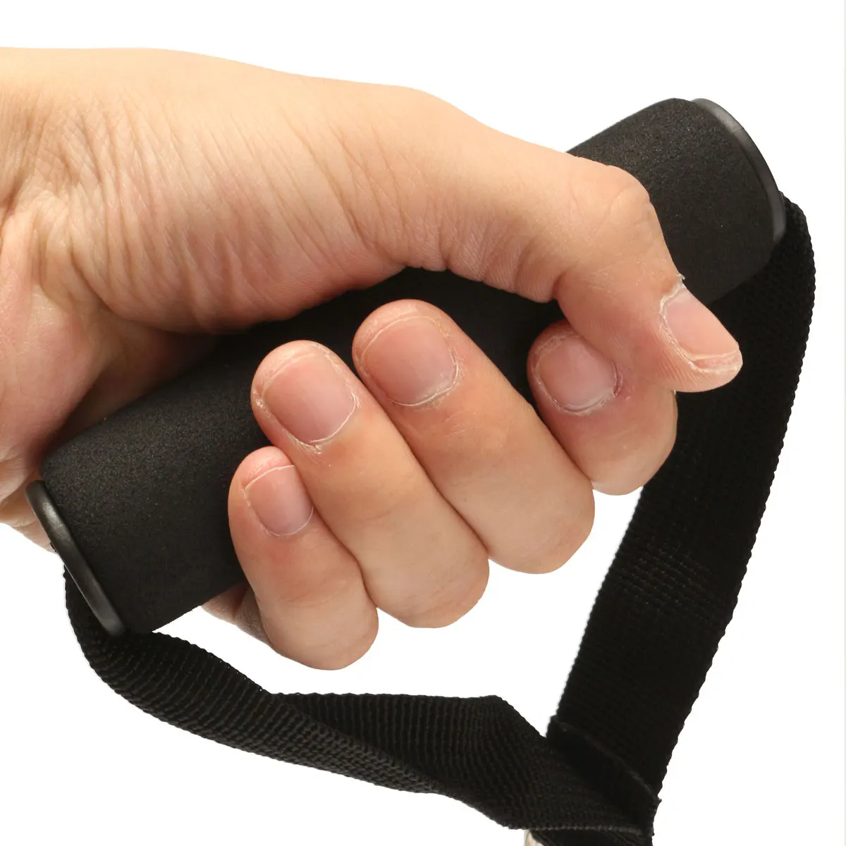 1 par de 12 cm de entrenamiento de energía ajustable elástico ejercicio fuerza Stirrup mango Fitness mango de espuma con Cable de anillo D 1 par de 12 cm de entrenamiento de energía ajustable elástico ejercicio fuerza Stirrup mango Fitness mango de espuma con Cable de anillo D